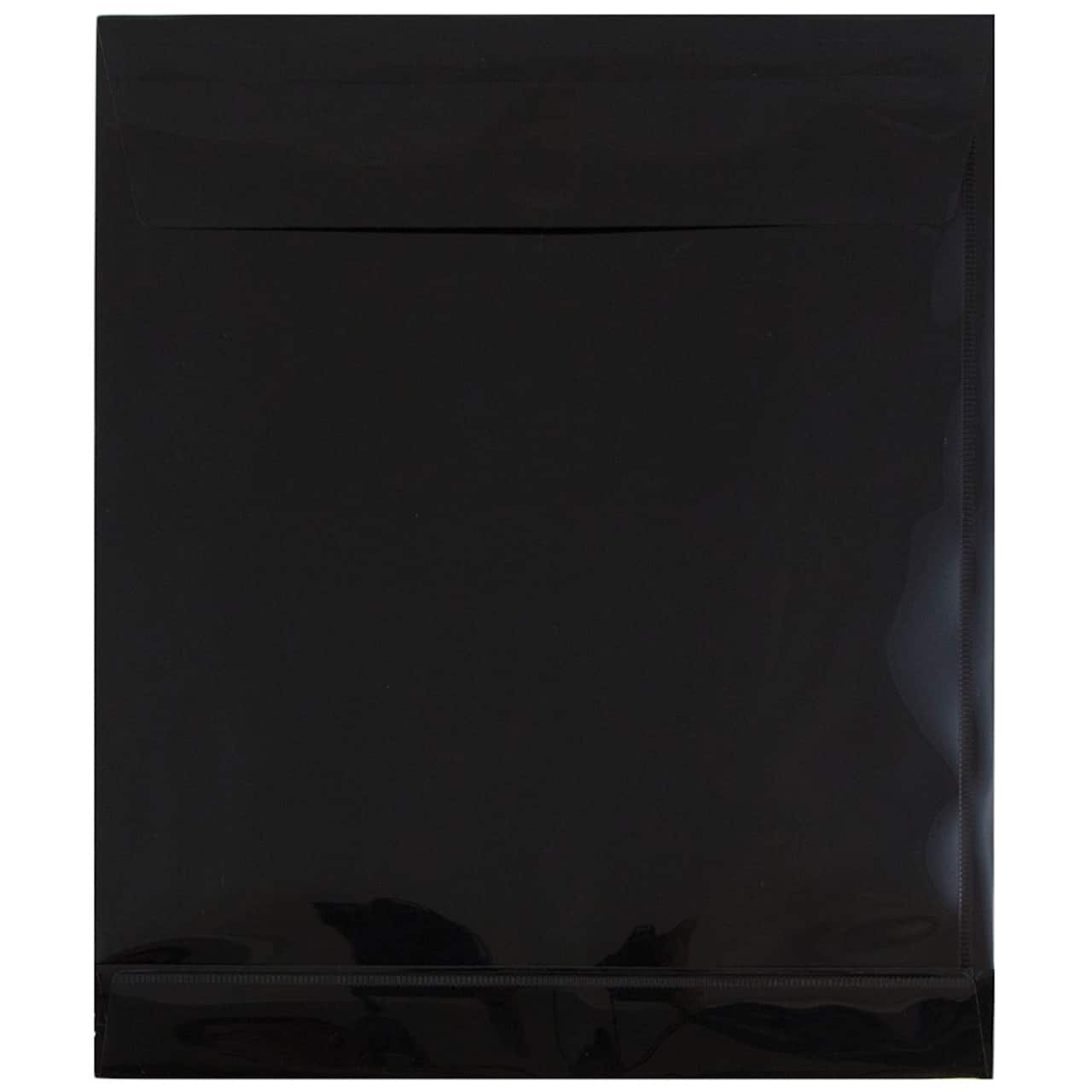 JAM Paper VELCRO® Closure 9.75" x 11.75" Expandable Open End Envelopes, 12ct.